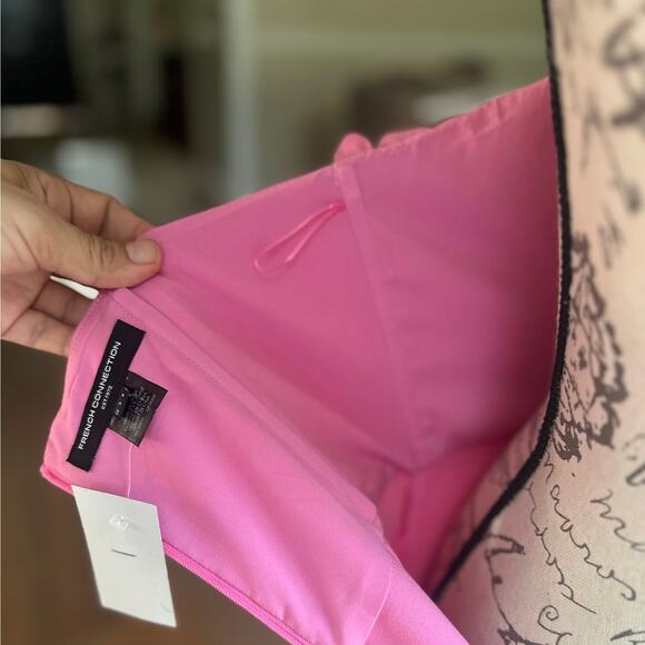 NWT French Connection Pink Organza Strapless Mini Dress, Size 6 - Picture 8 of 10